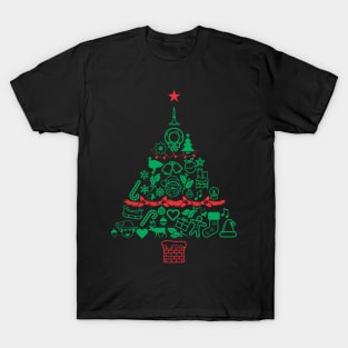 Christmas Tree Pattern Gift 3 - Funny Xmas T-Shirt